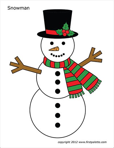 Fresh snowman coloring pages 19 about remodel coloring print with. Snowman | Free Printable Templates & Coloring Pages ...