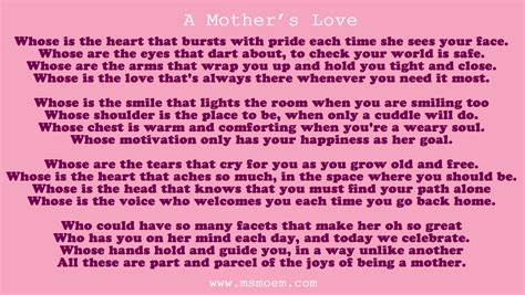 25 Most Famous Mothers Day Poems ~ Exploredia