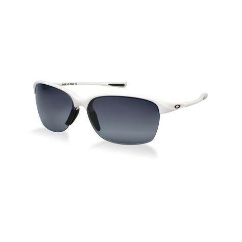 oakley unstoppable in white white grey lyst