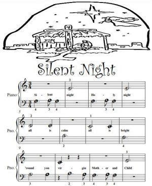 Piano and keyboard information and resources. Piano Sheet Music for Beginners | Silent Night Beginner Tots Piano Sheet Music pDF | Educational ...