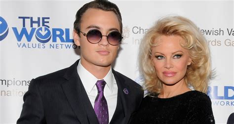 Pamela Anderson Brings Son Brandon As Date At Champions Of Jewish