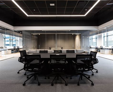 Havas Office Chicago Conference Room Glass Walls And Recessed Lights