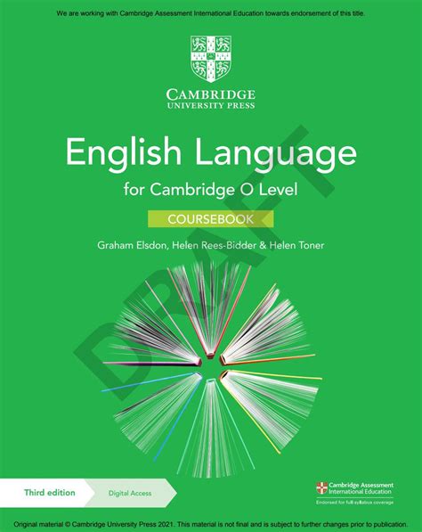 Cambridge O Level English Language Coursebook With Digital Access Years Sample By Cambridge