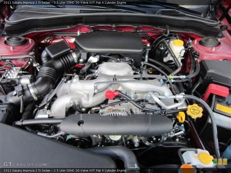 Typically, the layout has cylinders arranged in two banks on either side of a single crankshaft and is otherwise. 2.5 Liter SOHC 16-Valve VVT Flat 4 Cylinder Engine for the ...