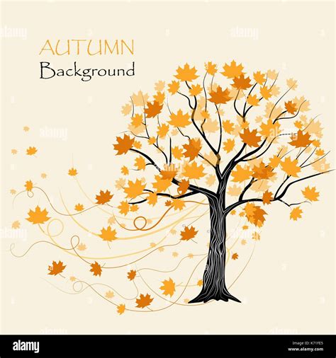 Autumn Maple Tree Stock Vector Image And Art Alamy