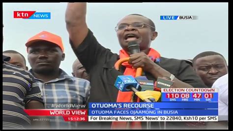 mp paul otuoma calls on the people of busia not to let outsiders decide their leaders youtube