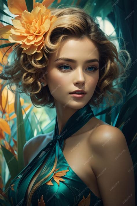 Premium AI Image | digital art of a beautiful fairy tale girl pretty