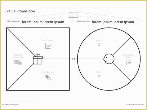 Value Proposition Canvas Template Ppt Free Of Flat Value Proposition