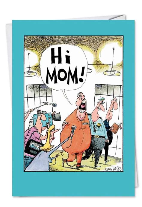 Hi Mom From Prison Mothers Day Funny Greeting Card