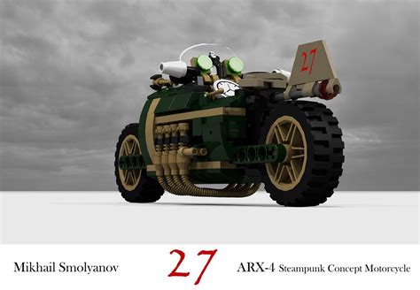 Arx 4 Steampunk Concept Motorcycle Mikhail Smolyanov 20
