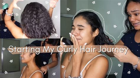 Cutting My Hair To Start My Curly Hair Journey Youtube