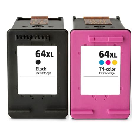 Hp 64xl N9j92an Black And N9j91an Tri Color 2 Pack High Yield Ink
