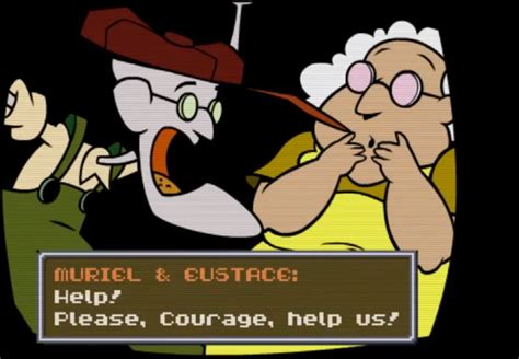 But creepy things happen all around her, leaving it up to her dog, courage, to protect her. Image - Eustace and muriel.png | Courage the Cowardly Dog ...