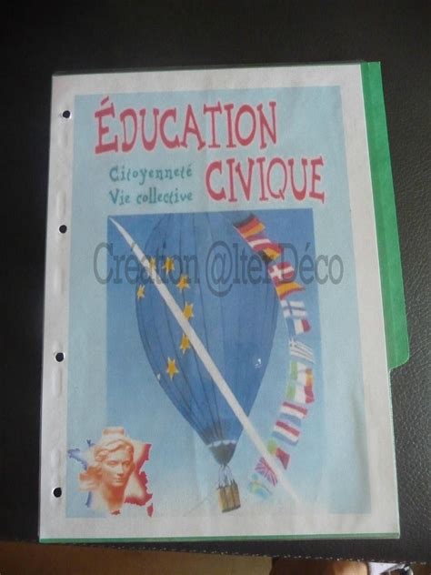 Page De Garde Education Civique Photo De Conception De Documents 27456
