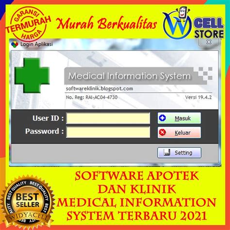 Jual Software Aplikasi Program Klinik Dan Apotek Medical Information