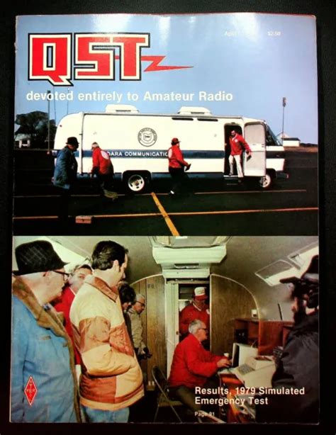 Vintage Qst Magazine April Emergency Test Mic Antenna Arrl Ham Radio Picclick