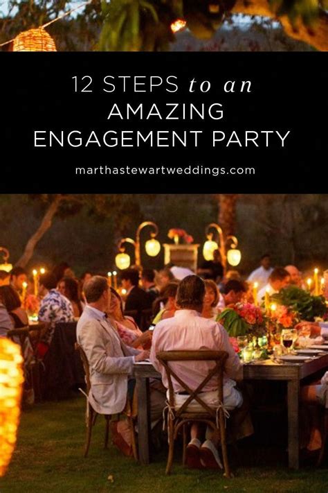 12 Steps To An Amazing Engagement Party Martha Stewart Weddings
