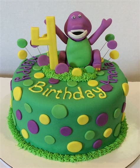 46 Best Barney Cakes Images On Pinterest Barney Cake Anniversary