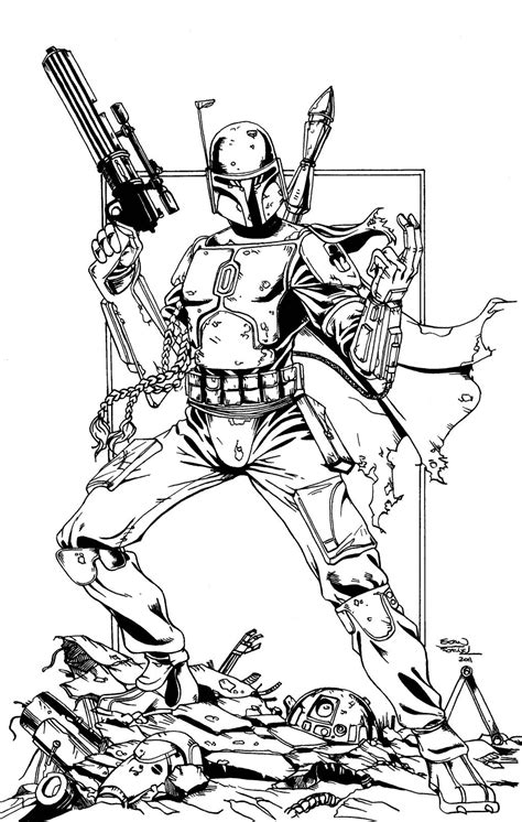 Boba Fett Coloring Pages Printable