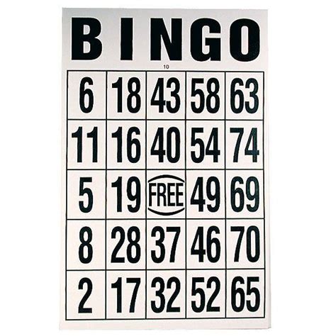 Magnifying Aids Your Low Vision Superstore Gigantic Laminated Bingo