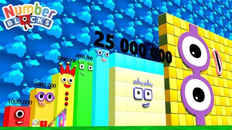 Numberblocks Step Squad New 1 To 1225 Vs 200000000 Biggest The