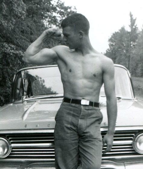 power 1950s vintage muscle vintage men man photo