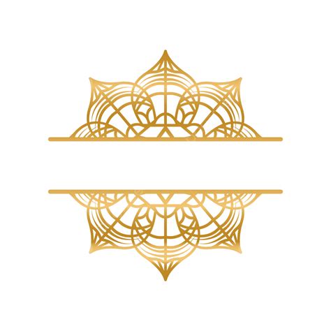 Gambar Emas Bunga Mandala Emas Mandala Dekorasi Ornamen Png Dan