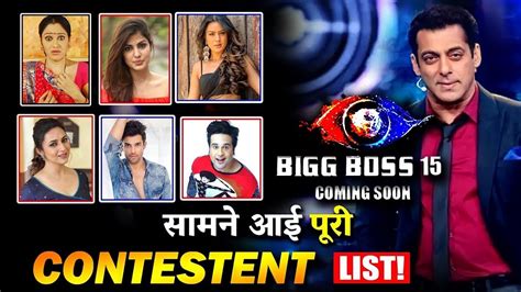 Bigg Boss 15 Contestants List 2021 Commoners To Enter Bb15 House