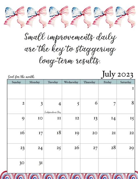 Free Printable 2023 Monthly Motivational Calendars Free Printables