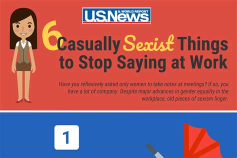 Infographic 6 Casually Sexist Things To Stop Saying At Work