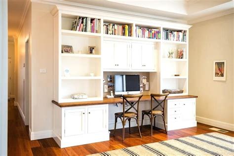 A verso computer cupboard constructed of sheet steel with a hardwearing light grey/blue (ral 7035/5010) powder coated finish, with 2 x 900mm plain door and 1 full depth shelf. Image result for built in desk with shelves above ...
