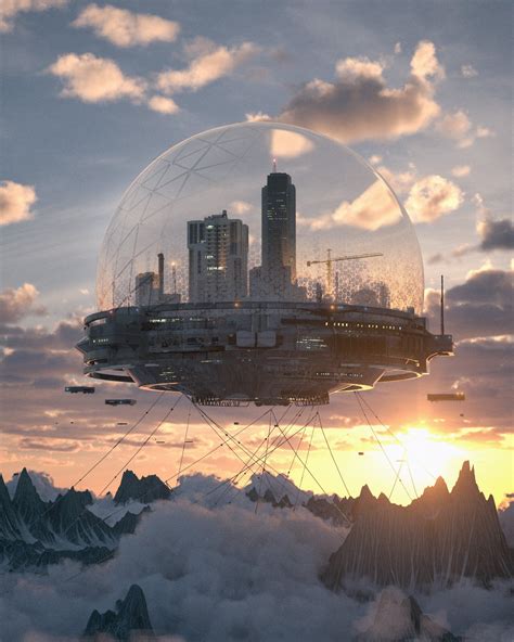 Beeple On Twitter Dystopian Art Futuristic City Fantasy Landscape