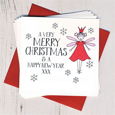 Pack Of 10 Fairy Christmas Cards