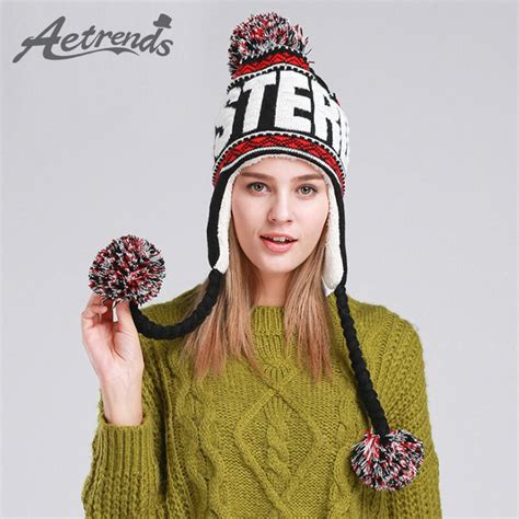 Aetrends Fashion Designer Beanies Winter Hat With Ears Warm Beanie