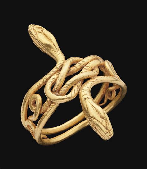 A Graeco Roman Gold Snake Ring Circa 1st Century Bc 1st Century Ad