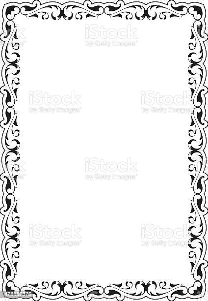 Victorian Scroll Frame Stock Illustration Download Image Now 2015