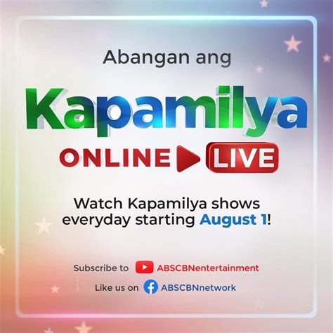 Kapamilya Online Live Abs Cbn Programs To Stream On Youtube Facebook