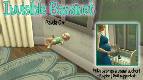 Mod The Sims No More Bassinet Baby Sim Bassinet With