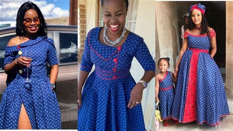 Fashionable Shweshwe Design 2019 Dresses For Ladies Shweshwe Dresses African Design Dresses