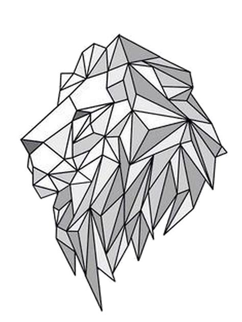 Today on this video you'll see some geometric drawings with animals, hope you enjoy :)tell me which one do you. 'Geometrische Löwenkopfgrafik' Kunstdruck von Jennifer ...