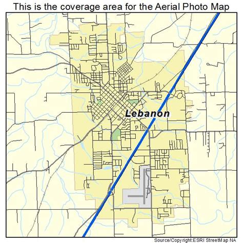 Aerial Photography Map Of Lebanon Mo Missouri