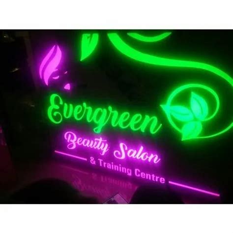 Acrylic Salon Neon Led Sign Board Rs 700square Feet Mini Enterprises
