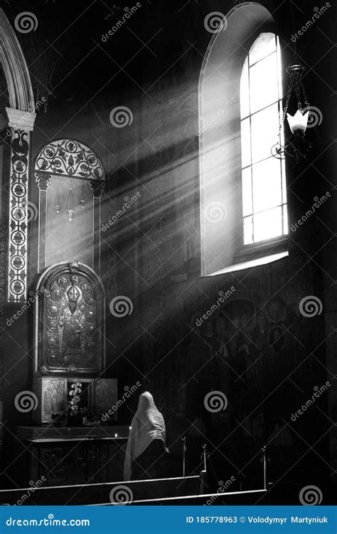 Lviv Armenian Cathedral Ukraine October 2018christian Woman