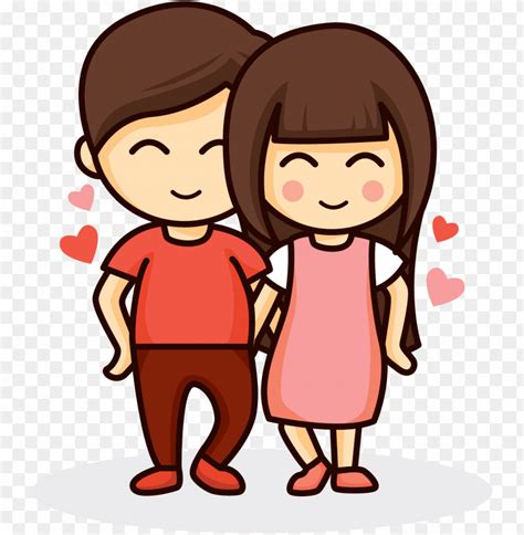 Free Download Hd Png Love Couple Drawing Romance Hug Romantic Cartoon