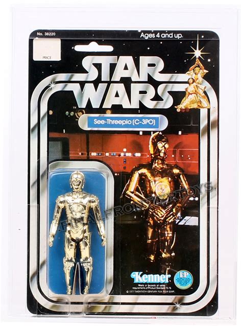 3po or threepio for short) is a robot character from the star wars universe who appears in both the original star wars films and the prequel trilogy.he was also a major character in the abc television show droids, and appears frequently in the series' expanded universe of novels, comic books, and. C-3PO Star Wars 12 Back MOC C-9.5- AFA 85