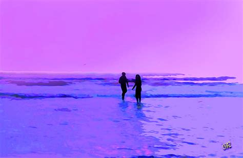 Romance On The Beach Painting By Chaz Daugherty Fine Art America