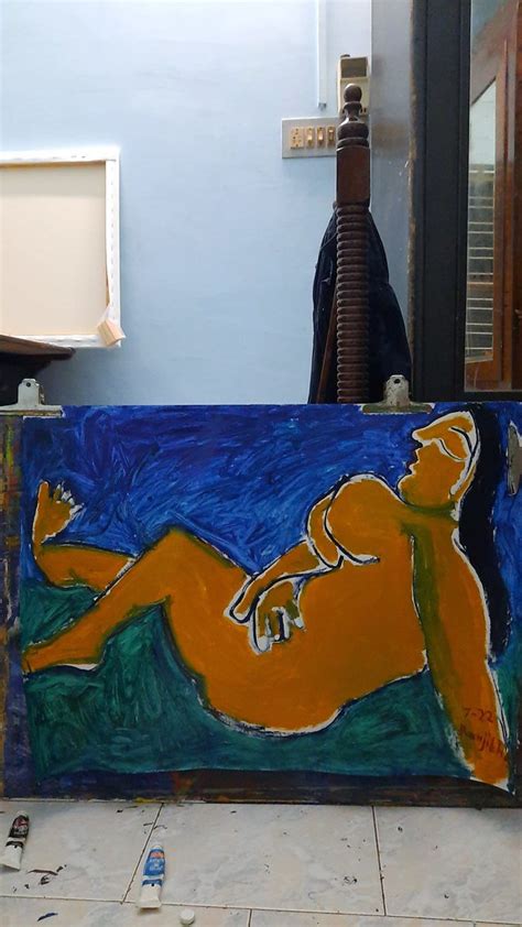 Nude Reclining 2022 Acrylic Painting Ranjith KK Flickr