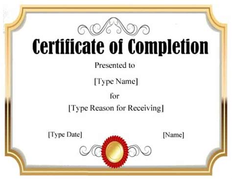 Free Certificate Template Powerpoint Instant Download For Powerpoint