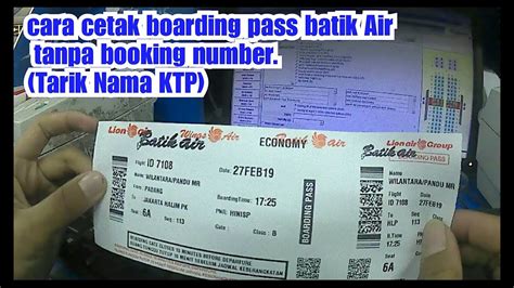 Cara Cetak Boarding Pass Pesawat Youtube