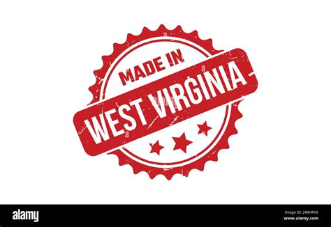Made In West Virginia Rubber Stamp Stock Vector Image And Art Alamy